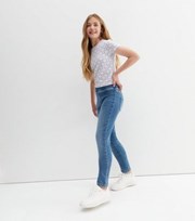Newlook Name It Blue Mid Wash Jeggings